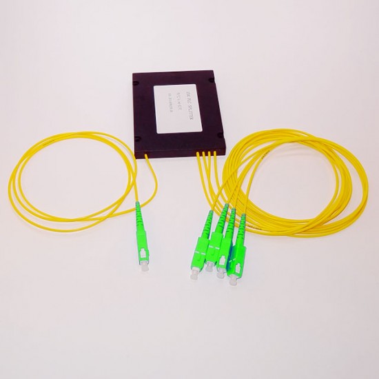 PLC splitter 1x4 APC, ABS BOX